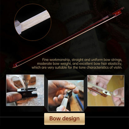 4/4 Full Size Acoustic Violin Handmade Solid Wood Violin by buy2fix