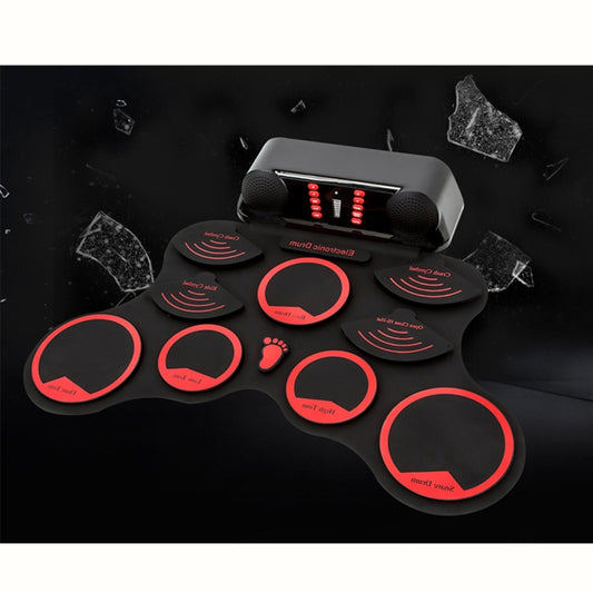 Portable Adult Beginner Children Hand Roll Electronic Drum(Black) - Percussion Accessories by buy2fix | Online Shopping UK | buy2fix