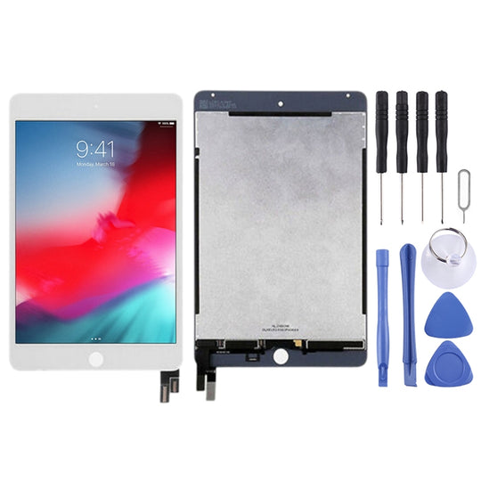 Ensemble complet d'écran LCD et de numériseur pour iPad Mini 5 (2019) / A2124 / A2126 / A2133 (blanc)