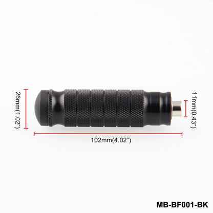 MB-BF001-BK Universal Motorcycle Modified Rear Seat Pedal, One Pair - Others by buy2fix | Online Shopping UK | buy2fix