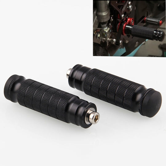 MB-BF001-BK Universal Motorcycle Modified Rear Seat Pedal, One Pair