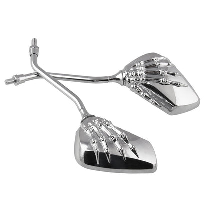 MB-MR011 Motorcycle Modified Universal ABS Skeleton Hand Rear View Mirror Set - Side Mirrors by buy2fix | Online Shopping UK | buy2fix
