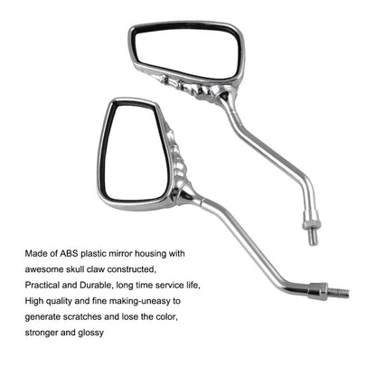 MB-MR011 Motorcycle Modified Universal ABS Skeleton Hand Rear View Mirror Set - Side Mirrors by buy2fix | Online Shopping UK | buy2fix