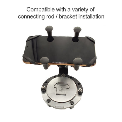Motorcycle Fuel Tank Cap Mobile Phone Bracket Fixed Accessories Large Horseshoe Ball Head by buy2fix
