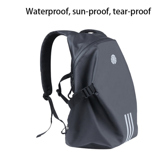 Motorcycle Rainproof Shoulders Helmet Soft Riding Backpack (Black) - Bags & Luggages by buy2fix | Online Shopping UK | buy2fix
