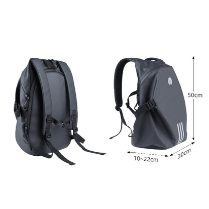 Motorcycle Rainproof Shoulders Helmet Soft Riding Backpack (Black) - Bags & Luggages by buy2fix | Online Shopping UK | buy2fix
