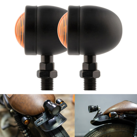 1 Pair KC801 12V Modified Universal Motorcycle LED Turn Signal (Black) - Turn Signal by buy2fix | Online Shopping UK | buy2fix