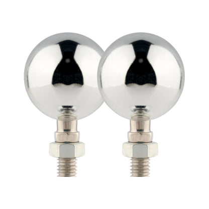 1 Pair KC801 12V Modified Universal Motorcycle LED Turn Signal (Silver) - Turn Signal by buy2fix | Online Shopping UK | buy2fix
