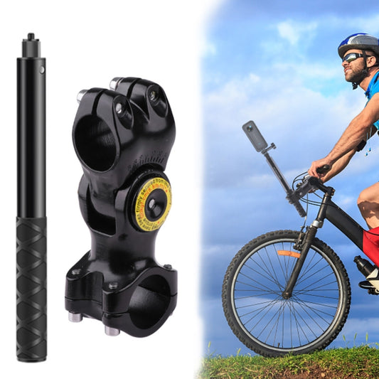 Motorcycle Bicycle Handlebar Fixture Mount Camera Bracket Adapter with Monopod Stand(Black) - Holder by buy2fix | Online Shopping UK | buy2fix