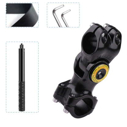 Motorcycle Bicycle Handlebar Fixture Mount Camera Bracket Adapter with Monopod Stand(Black) - Holder by buy2fix | Online Shopping UK | buy2fix