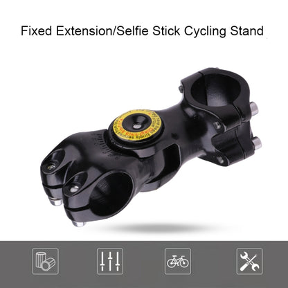 Motorcycle Bicycle Handlebar Fixture Mount Camera Bracket Adapter with Monopod Stand(Black) - Holder by buy2fix | Online Shopping UK | buy2fix