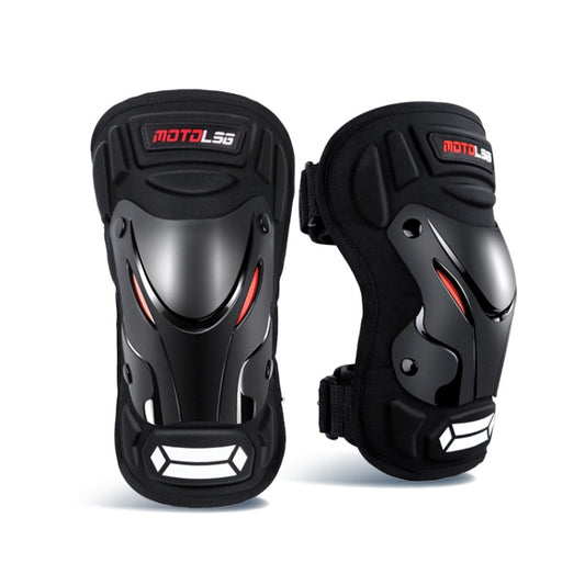 Motolsg 2 in 1 Knee Pad Outdoor Sports Hiking Ski Motorcycle Bicycle Riding Protective Gear with Reflective Strip (Black) - Protective Gear by buy2fix | Online Shopping UK | buy2fix
