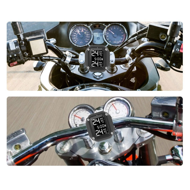 M4 Motorcycles Tire Pressure Monitor with Holder (Black) by buy2fix