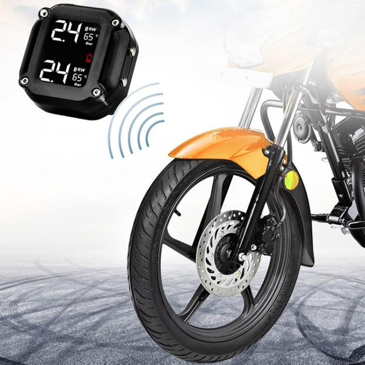M4 Motorcycles Tire Pressure Monitor with Holder (Black) by buy2fix