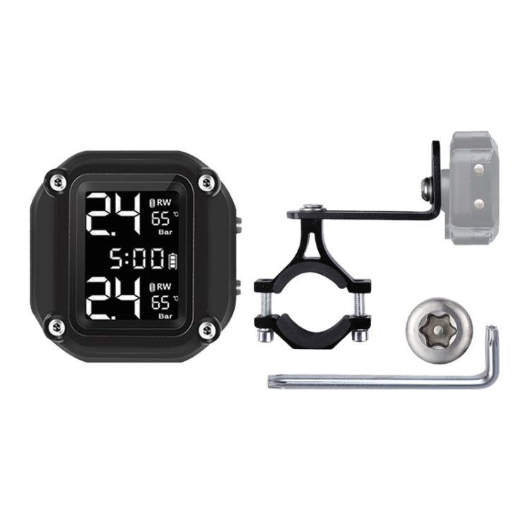 M4 Anti-vibration Motorcycles Tire Pressure Monitor with Anti-theft Screw Holder by buy2fix