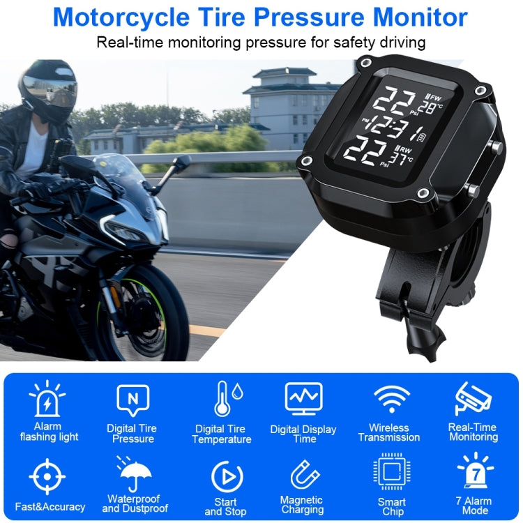 M6 Motorcycles Tire Pressure Monitor with Holder by buy2fix