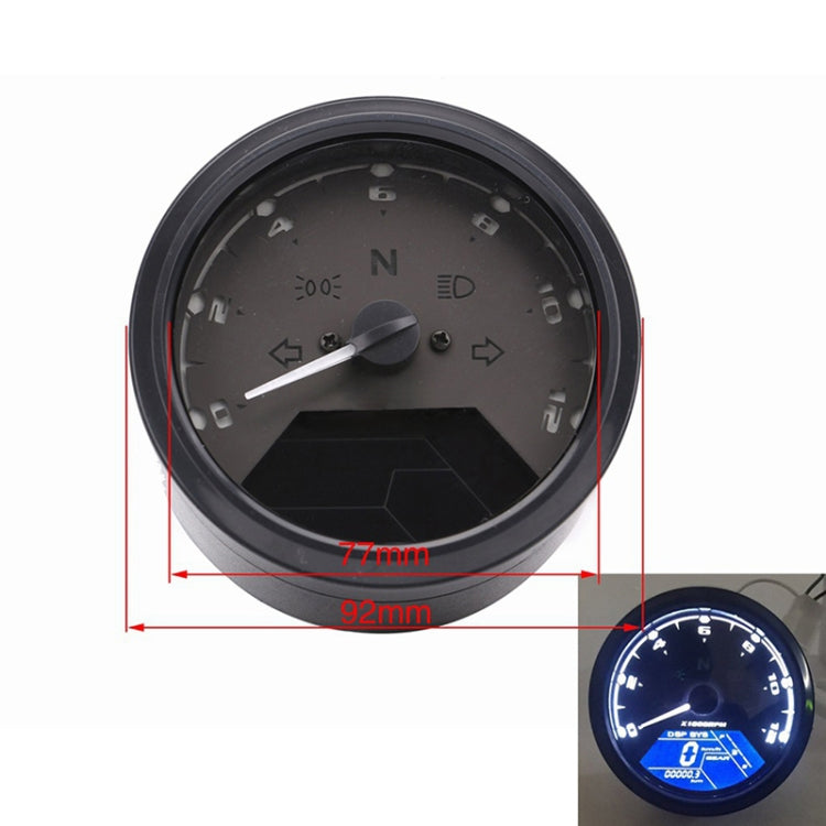 Universal Motorcycle Retro Modified Instrument Odometer LCD Instrument Assembly - Others by buy2fix | Online Shopping UK | buy2fix