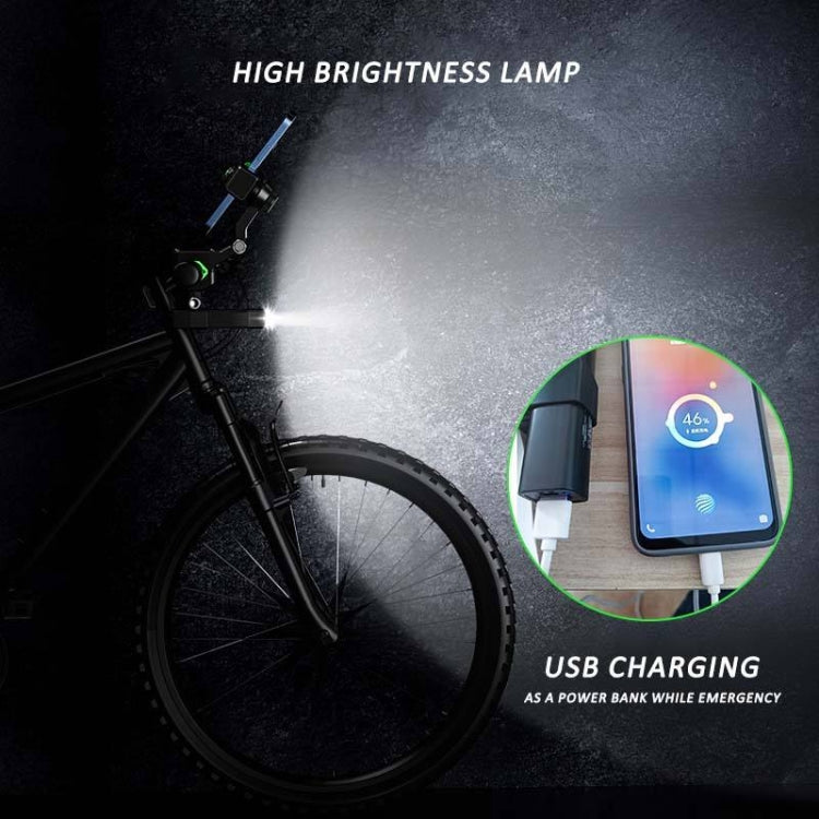 Motorcycle Spherical Compass Phone Holder, Handlebar with Light (Black) - Holder by buy2fix | Online Shopping UK | buy2fix
