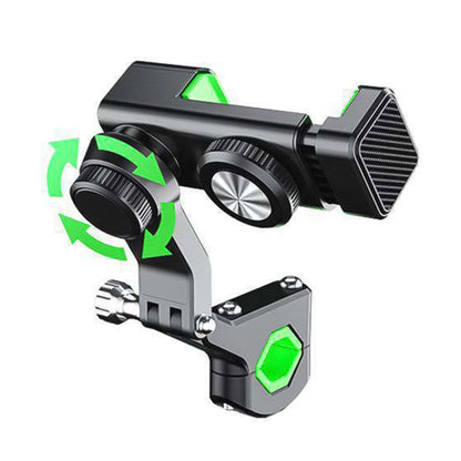 Motorcycle Spherical Compass Phone Holder, Handlebar without Light (Green) - Holder by buy2fix | Online Shopping UK | buy2fix