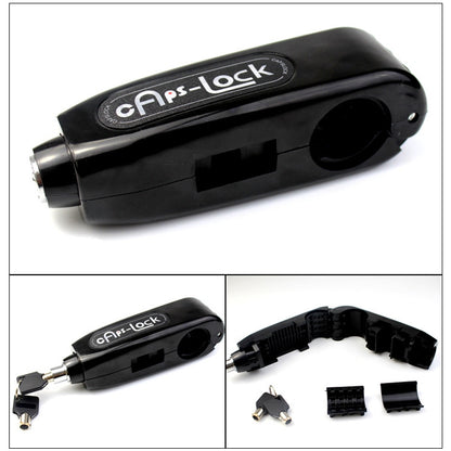 Motorcycle Electric Car Aluminum AlloyThrottle Anti-theft Brake Lock(Black) by buy2fix