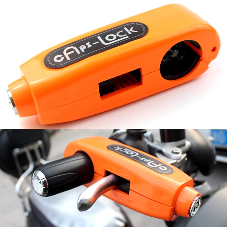 Motorcycle Electric Car Aluminum AlloyThrottle Anti-theft Brake Lock(Orange) by buy2fix