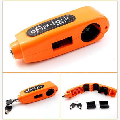 Motorcycle Electric Car Aluminum AlloyThrottle Anti-theft Brake Lock(Orange) by buy2fix