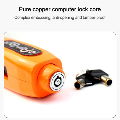 Motorcycle Electric Car Aluminum AlloyThrottle Anti-theft Brake Lock(Orange) by buy2fix