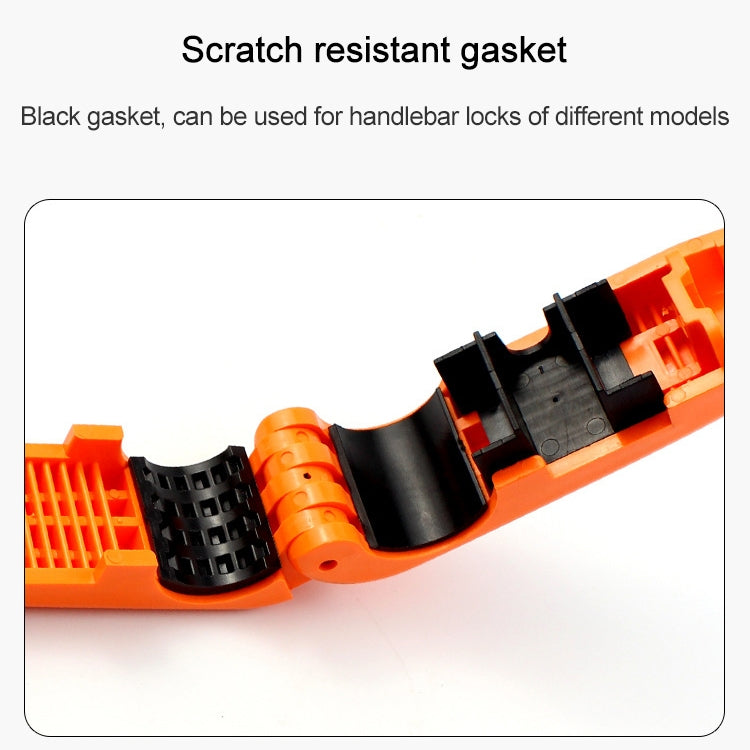 Motorcycle Electric Car Aluminum AlloyThrottle Anti-theft Brake Lock(Orange) by buy2fix