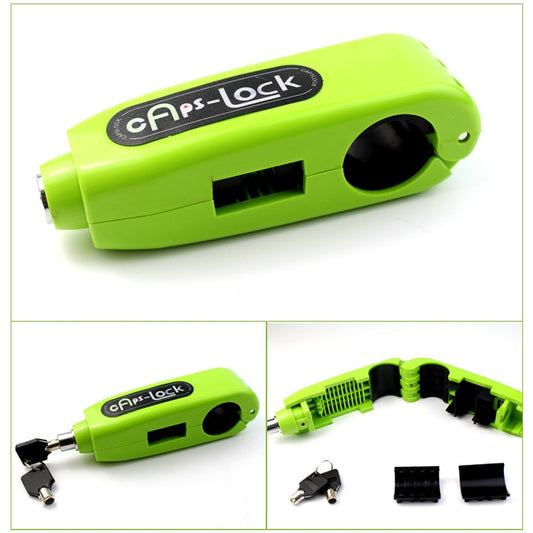 Motorcycle Electric Car Aluminum AlloyThrottle Anti-theft Brake Lock(Green) by buy2fix