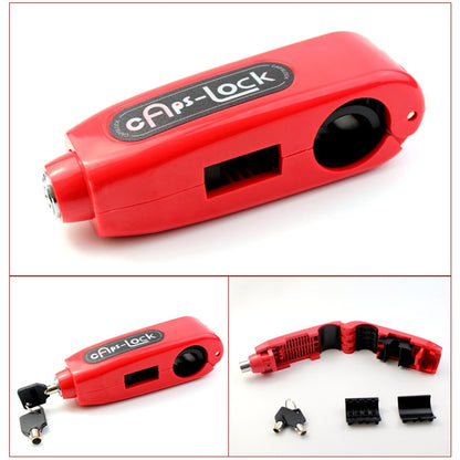 Motorcycle Electric Car Aluminum AlloyThrottle Anti-theft Brake Lock(Red) by buy2fix