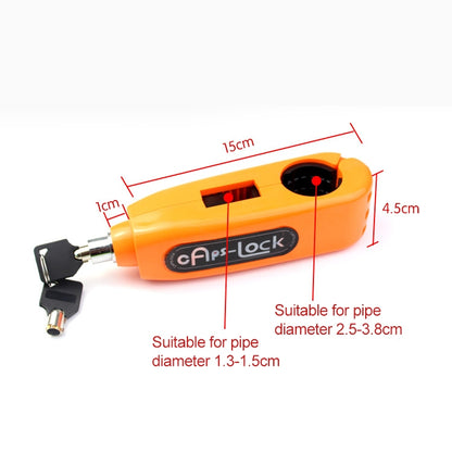 Motorcycle Electric Car Aluminum AlloyThrottle Anti-theft Brake Lock(Yellow) by buy2fix
