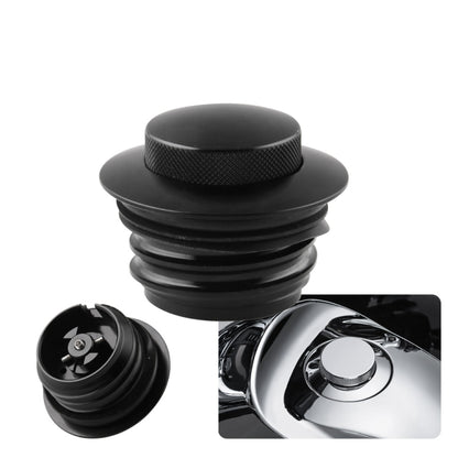 Motorcycle Flush Pop-up Gas Cap with O-ring for Harley Davidson (Black) - Replacement Parts by buy2fix | Online Shopping UK | buy2fix