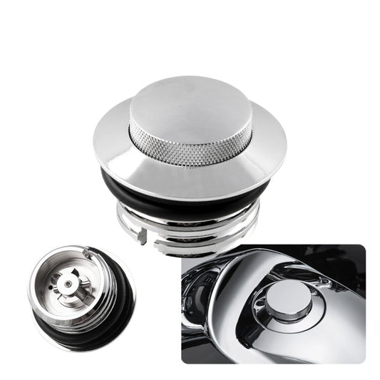 Motorcycle Flush Pop-up Gas Cap with O-ring for Harley Davidson (Silver) - Replacement Parts by buy2fix | Online Shopping UK | buy2fix