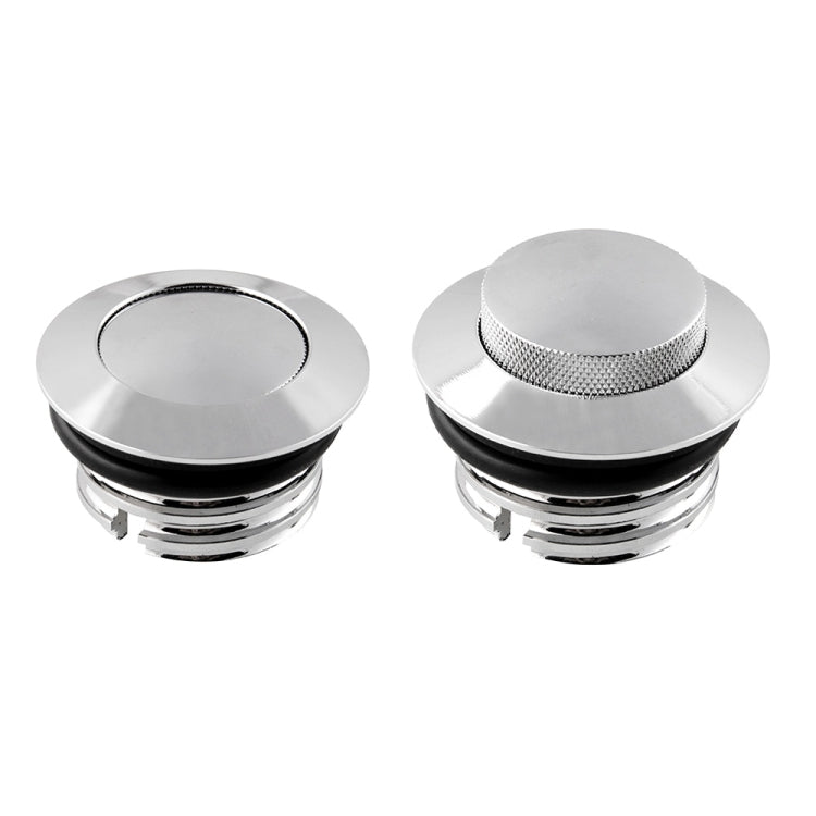 Motorcycle Flush Pop-up Gas Cap with O-ring for Harley Davidson (Silver) - Replacement Parts by buy2fix | Online Shopping UK | buy2fix