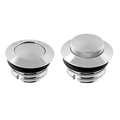 Motorcycle Flush Pop-up Gas Cap with O-ring for Harley Davidson (Silver) - Replacement Parts by buy2fix | Online Shopping UK | buy2fix