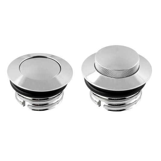 Motorcycle Flush Pop-up Gas Cap with O-ring for Harley Davidson (Silver) - Replacement Parts by buy2fix | Online Shopping UK | buy2fix