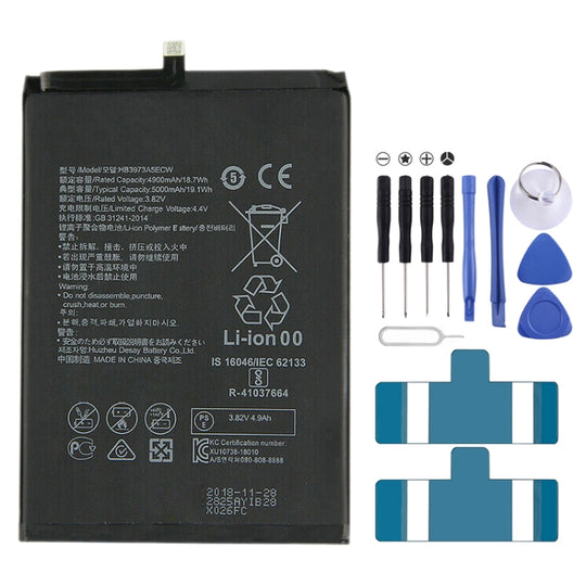 5000mAh HB3973A5ECW Li-Polymer Battery Replacement for Huawei Mate 20 X / Honor Note 10 / Honor 8X Max
