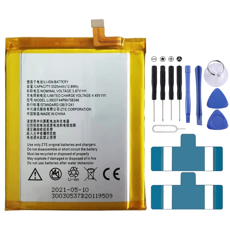 3320mAh LI3931T44P8H756346 for ZTE Axon 7 Li-Polymer Battery - For ZTE by buy2fix | Online Shopping UK | buy2fix