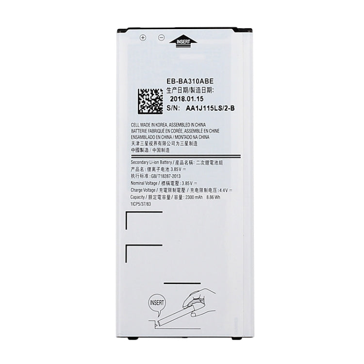 2300mAh Rechargeable Li-ion Battery EB-BA310ABE for Galaxy A3 (2016), A310F, A310F/DS, A310M, A310M/DS, A310Y by buy2fix