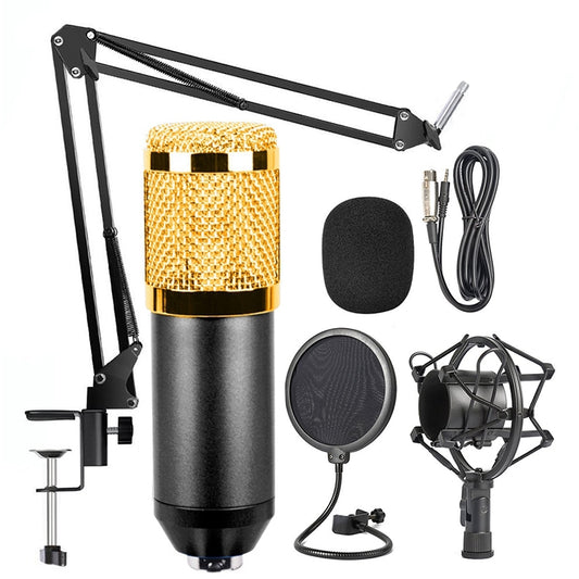 BM-800 Network K-Song Dedicated High-end Metal Shock Mount Microphone Set(Black) - Microphone by buy2fix | Online Shopping UK | buy2fix