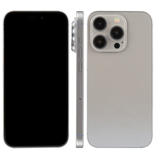 For iPhone 15 Pro Black Screen Non-Working Fake Dummy Display Model (Natural Titanium) - For iPhone & iPad by buy2fix | Online Shopping UK | buy2fix