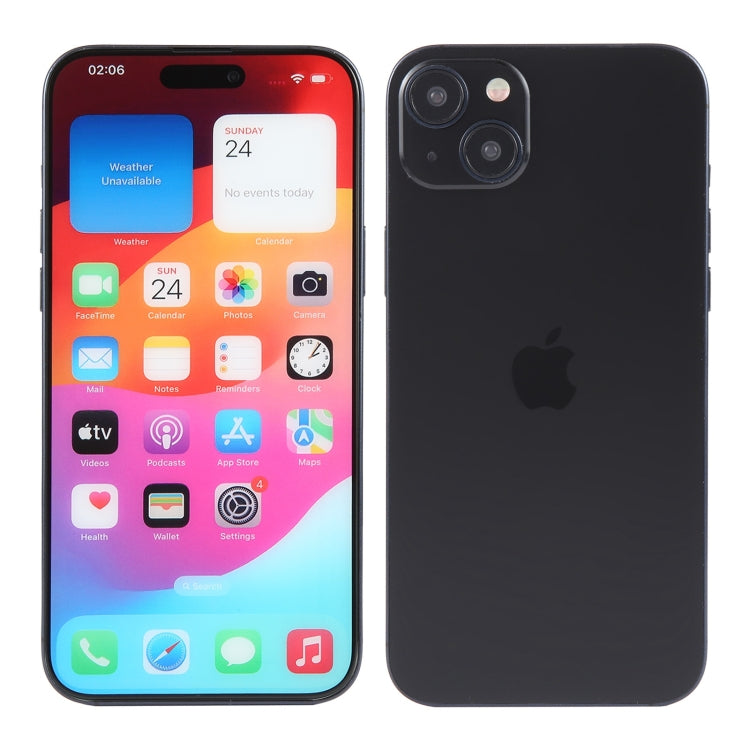 For iPhone 15 Color Screen Non-Working Fake Dummy Display Model (Black) - For iPhone & iPad by buy2fix | Online Shopping UK | buy2fix