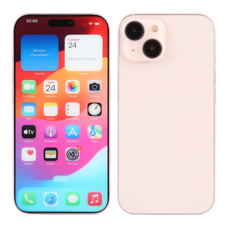 For iPhone 15 Color Screen Non-Working Fake Dummy Display Model (Pink) - For iPhone & iPad by buy2fix | Online Shopping UK | buy2fix