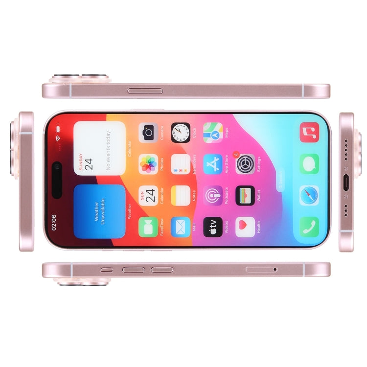 For iPhone 15 Color Screen Non-Working Fake Dummy Display Model (Pink) - For iPhone & iPad by buy2fix | Online Shopping UK | buy2fix