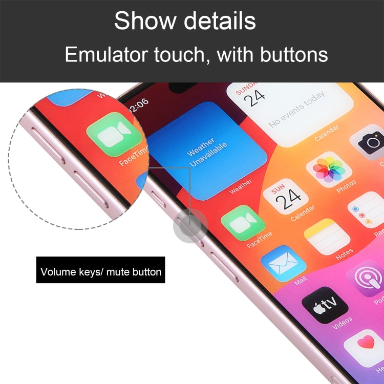 For iPhone 15 Color Screen Non-Working Fake Dummy Display Model (Pink) - For iPhone & iPad by buy2fix | Online Shopping UK | buy2fix