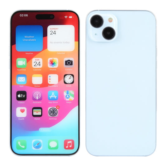 For iPhone 15 Plus Color Screen Non-Working Fake Dummy Display Model (Blue) - For iPhone & iPad by buy2fix | Online Shopping UK | buy2fix