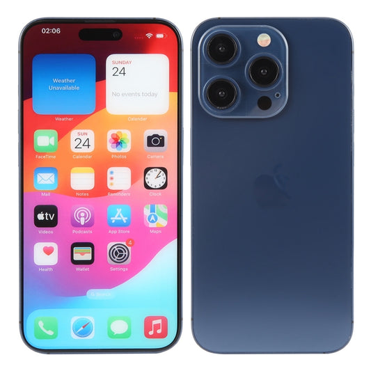 For iPhone 15 Pro Color Screen Non-Working Fake Dummy Display Model (Blue) - For iPhone & iPad by buy2fix | Online Shopping UK | buy2fix