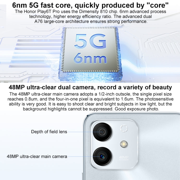 Honor Play6T Pro 5G TFY-AN40, 8GB+256GB, China Version - Honor by HONOR | Online Shopping UK | buy2fix