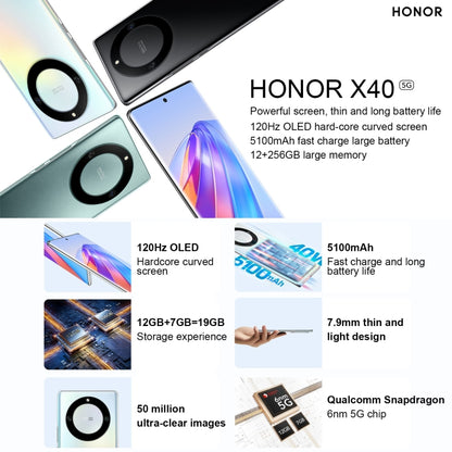 Honor X40 5G RMO-AN00, 50MP Cameras, 8GB+128GB, China Version - Honor by HONOR | Online Shopping UK | buy2fix