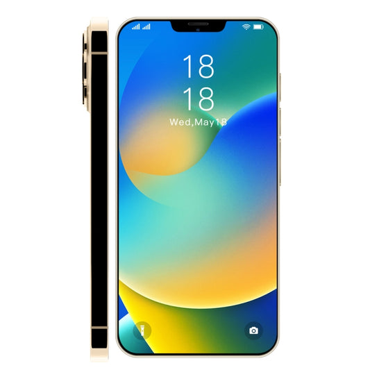 i13 Pro Max N83, 2GB+8GB, 6.1 inch Notch Screen, Face Identification, Android 6.0 Spreadtrum 7731G Quad Core, Network: 3G, Dual SIM,  with 64GB TF Card(Gold) -  by buy2fix | Online Shopping UK | buy2fix